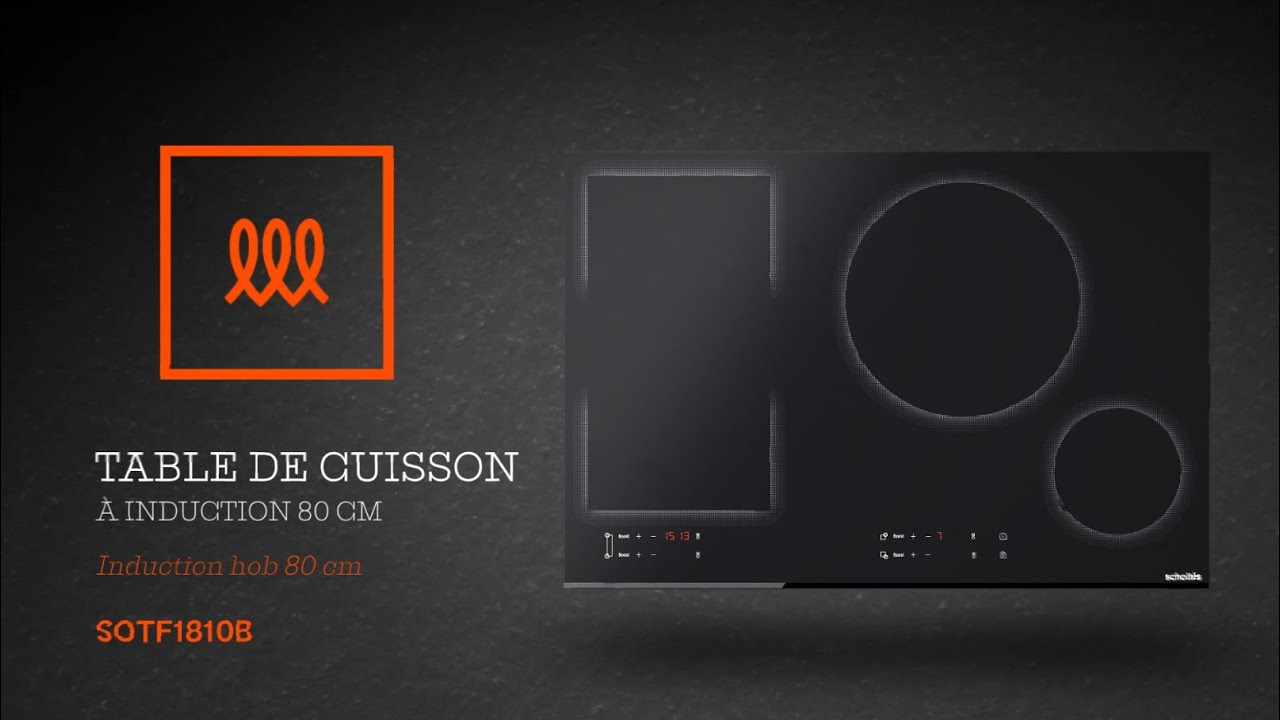 Table de cuisson induction 80 cm SOTF1810B noir Scholtès