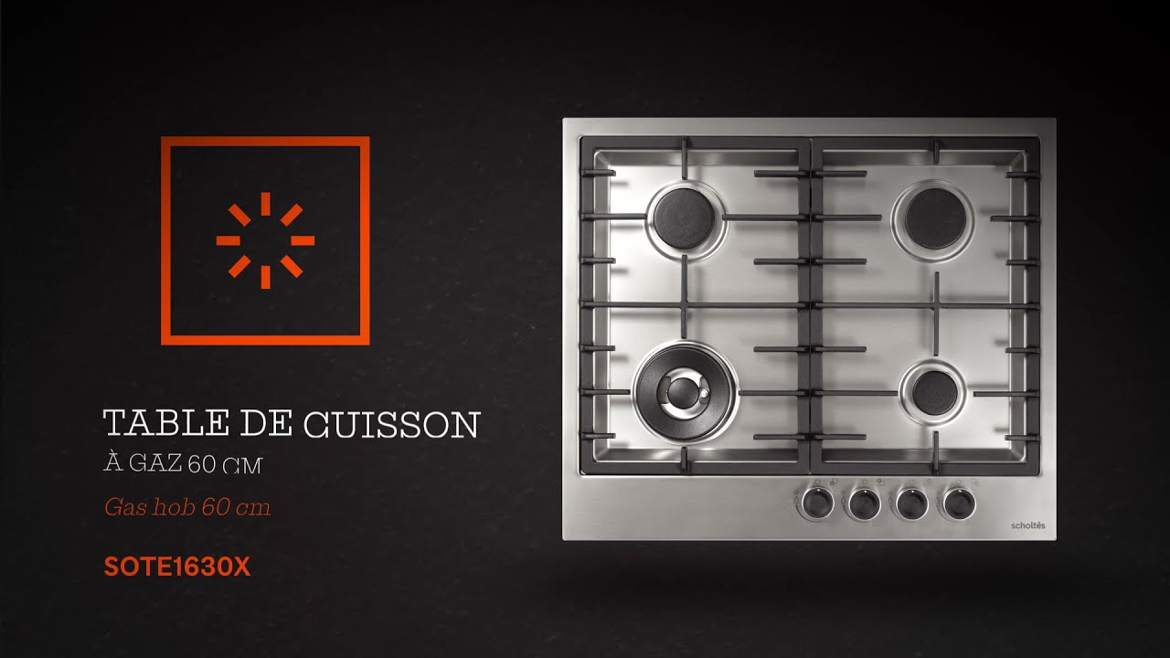 Gas hob 60 cm SOTE1630X stainless steel Scholtès